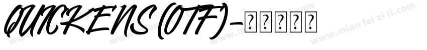 QUICKENS (OTF)字体转换